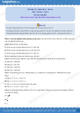 Đề thi giữa kì 2 Toán 11 Cánh diều - Đề số 6